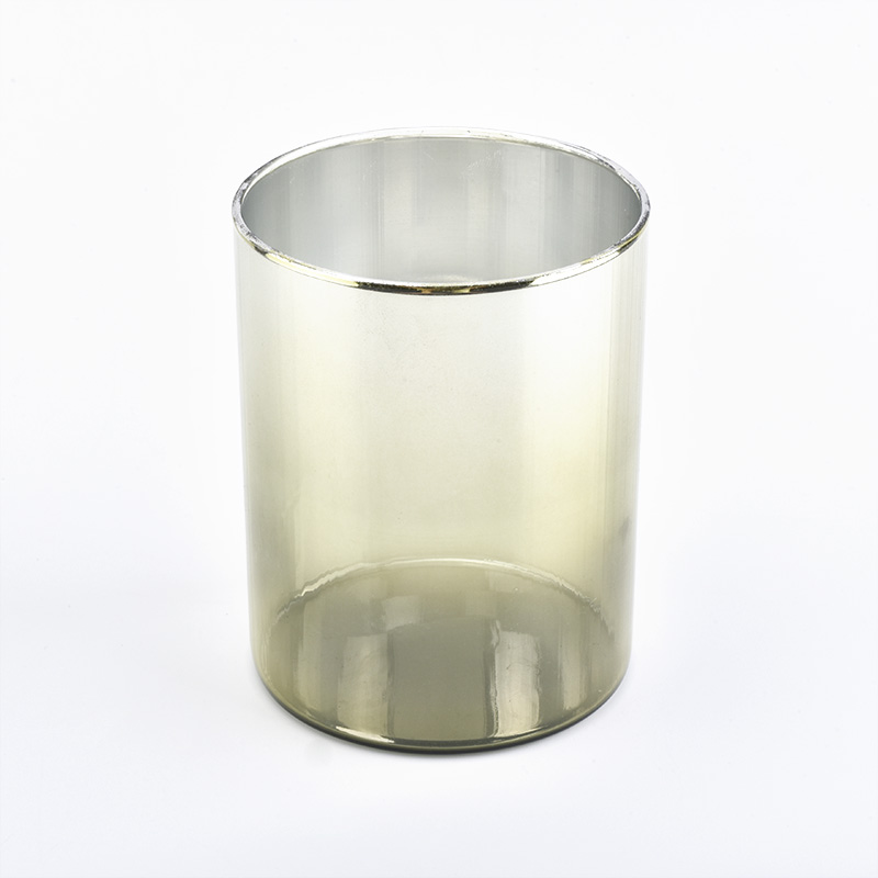 307ml hot sale ion plating cup colored candle jars glass