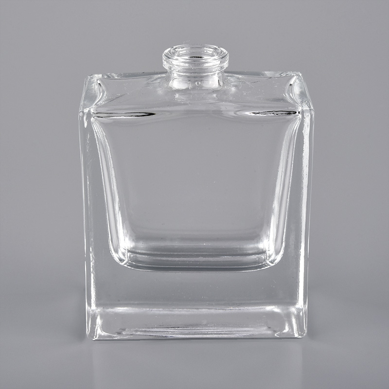 Frasco de perfume 35ml de vidro quadrado pequeno para fragrâncias home