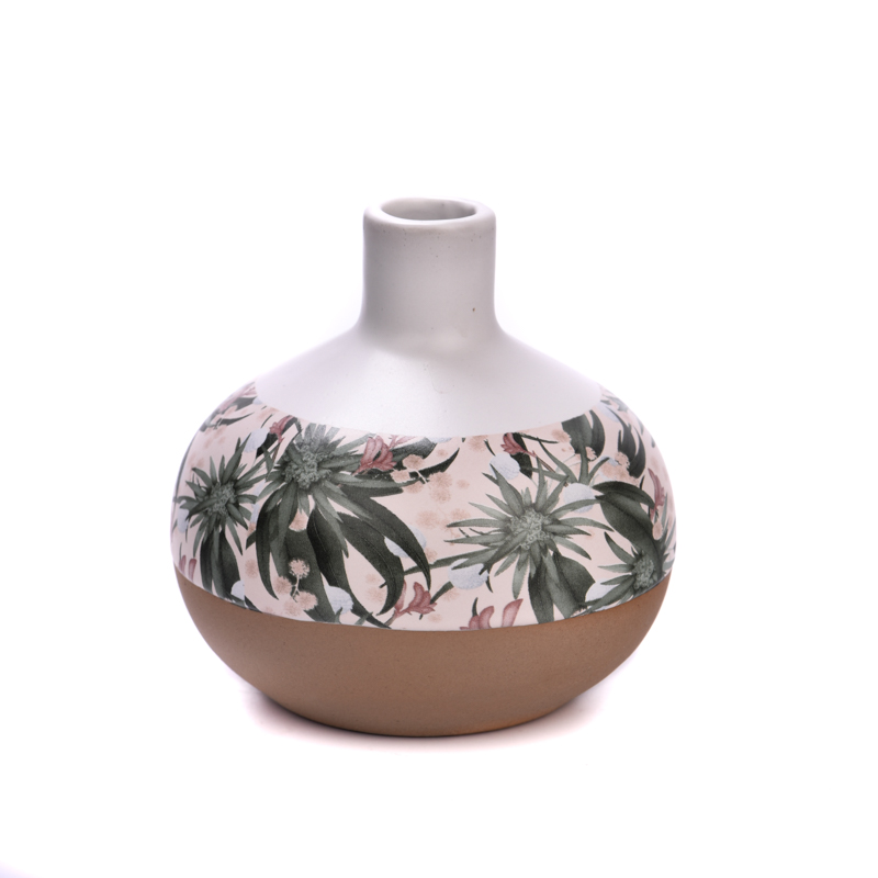 360ml bird grass tree pattern ceramic aromatherapy bottle