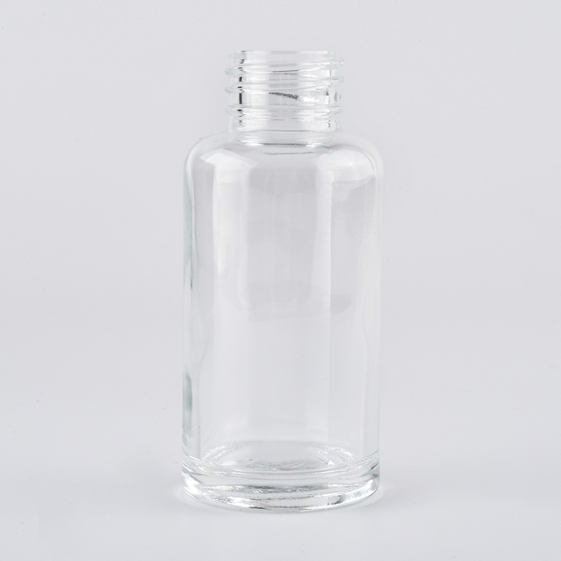 Botella difusora de vidrio transparente de 3 oz para fragancias