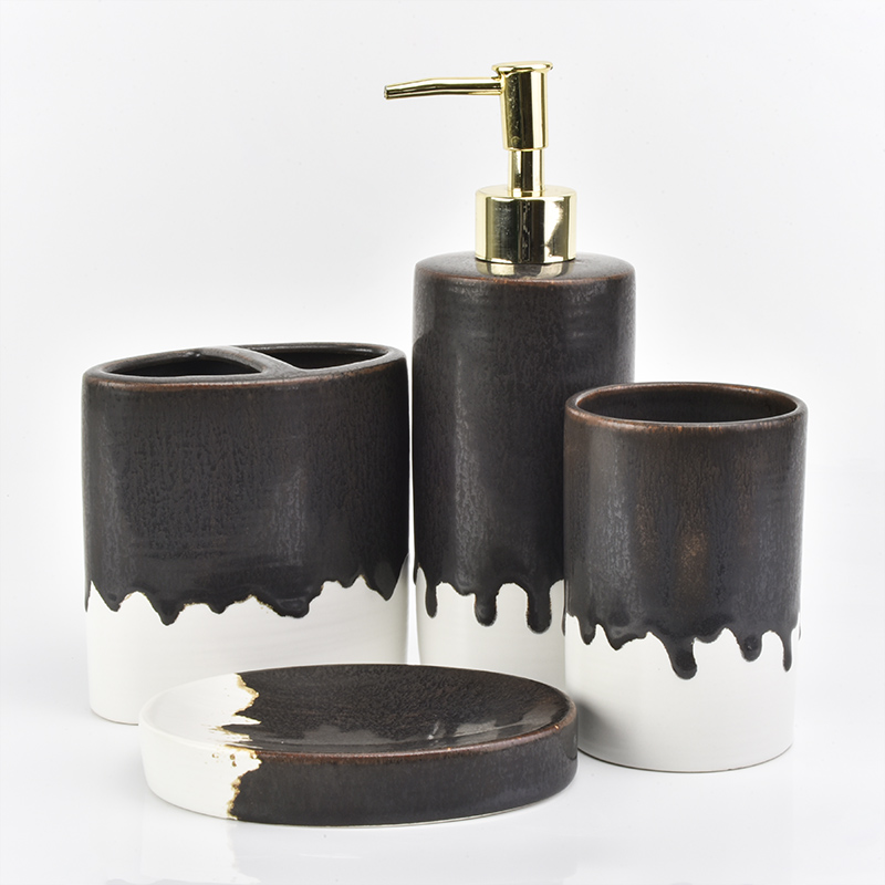 4 piece bathroom accessory sets ceramic