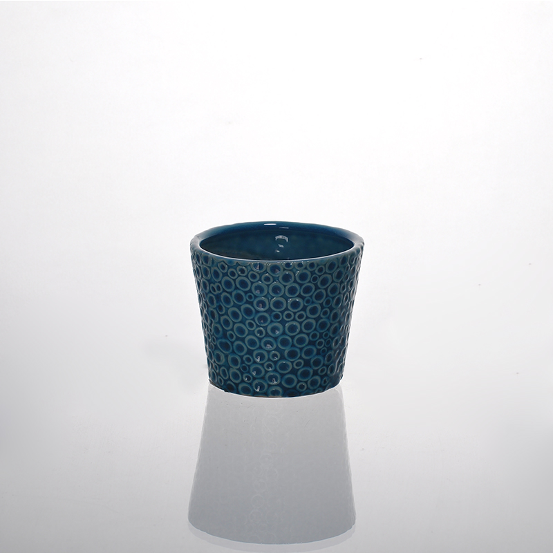 473ml colored ceramic candle holder