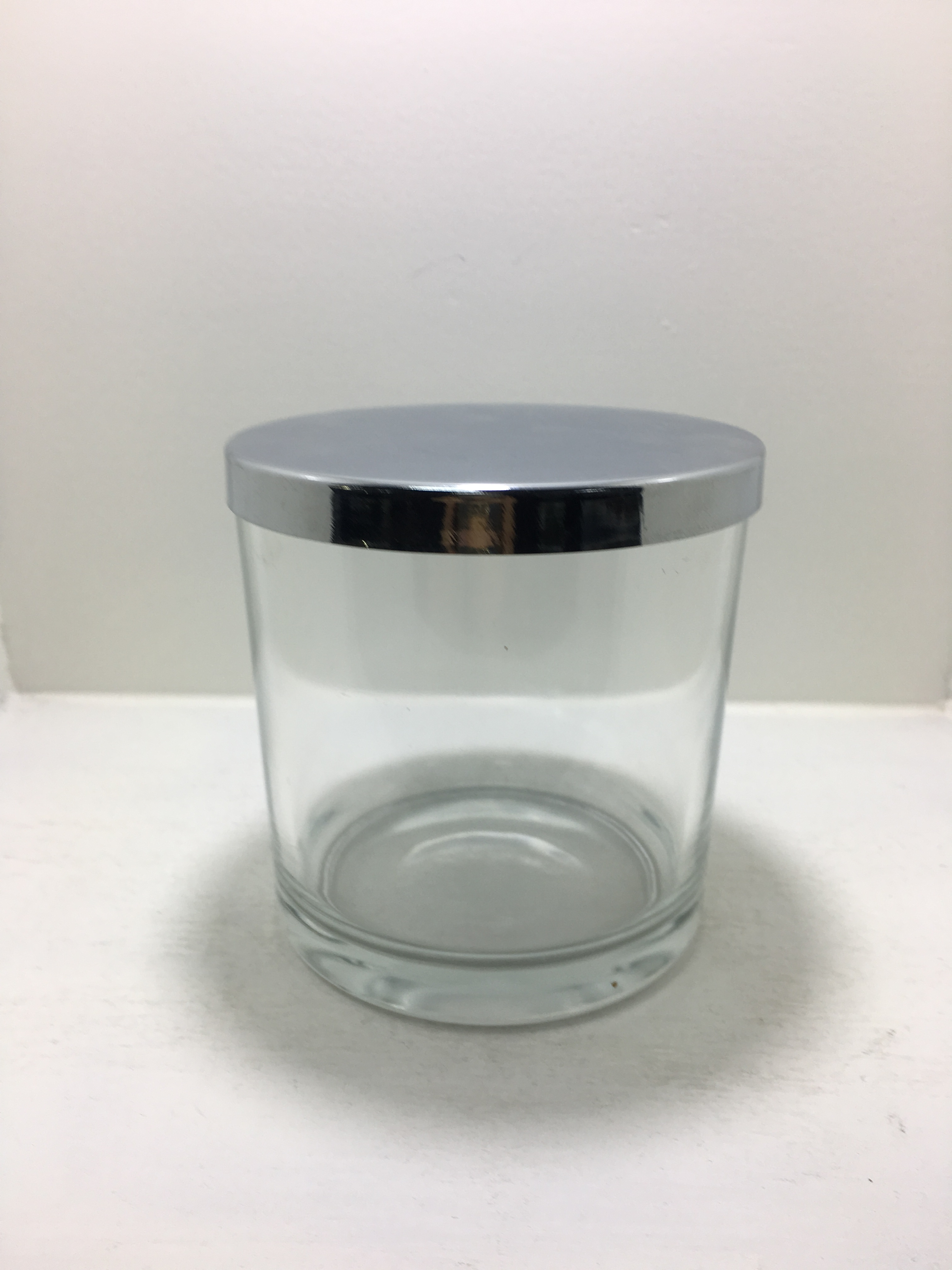 500ml glass candle holders with gold lid