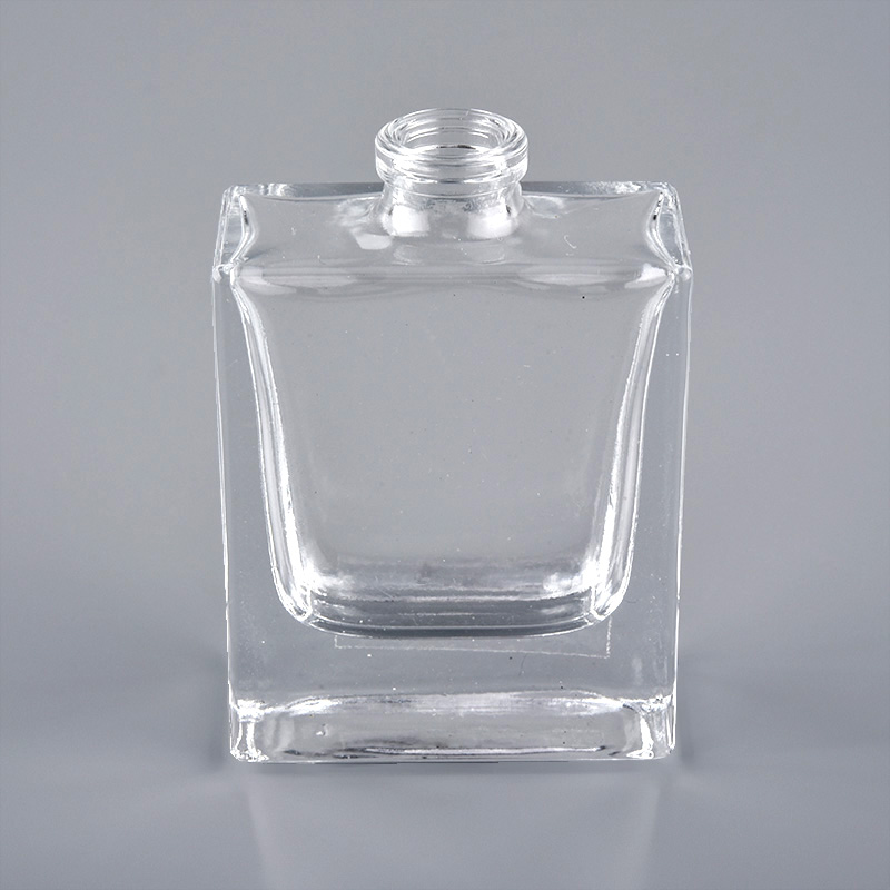 Botellas de vidrio transparente de 60 ml para perfume