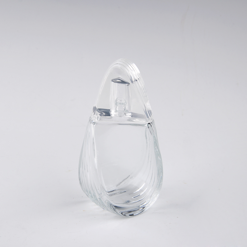 verre de 60ml bouteille de parfum avec couvercle