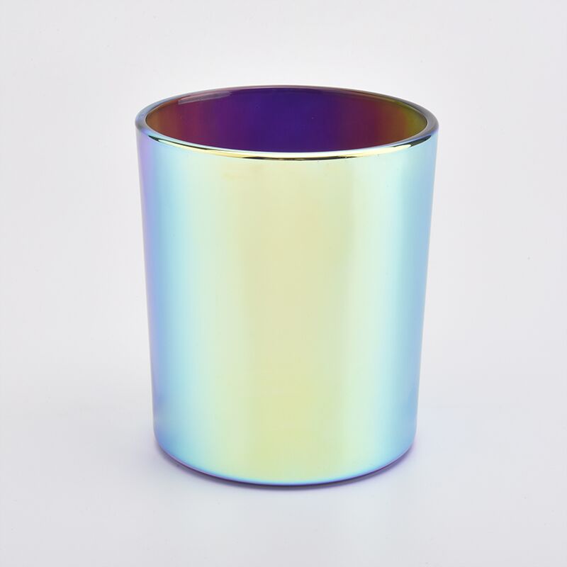 6oz 8oz 10oz luxury Black Holographic Glass Candle Jar
