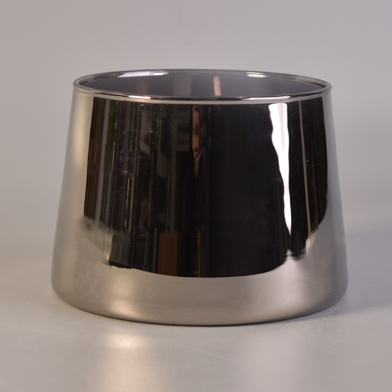 Candelero de cristal hecho a mano de la brassiness 730ml