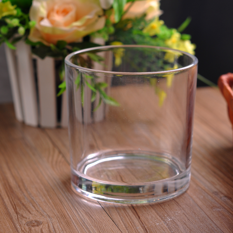 880ml capacity Cylindrical clear candle holder