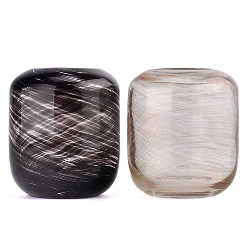8 oz 10 oz Vela de jarra de vidrio redondo para decoración del hogar al por mayor