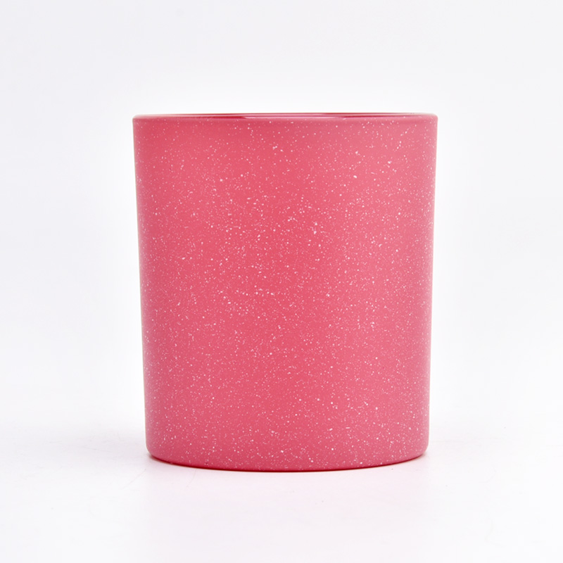 8盎司10盎司豪华粉红色实心玻璃蜡烛罐供应商