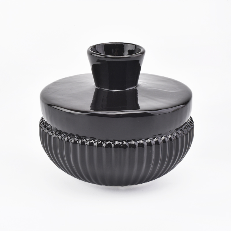 8oz黑色圆形陶瓷扩散器