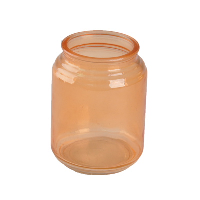 Amber wedding tealight candle jar