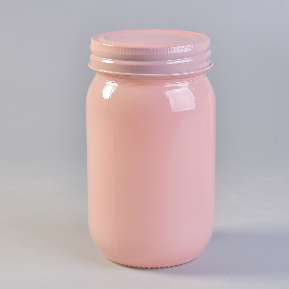 Beautiful candle jar with lid for decoration