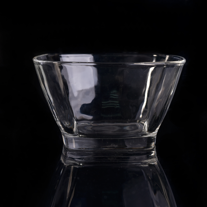 Grande titular de vela de vidro transparente atacado