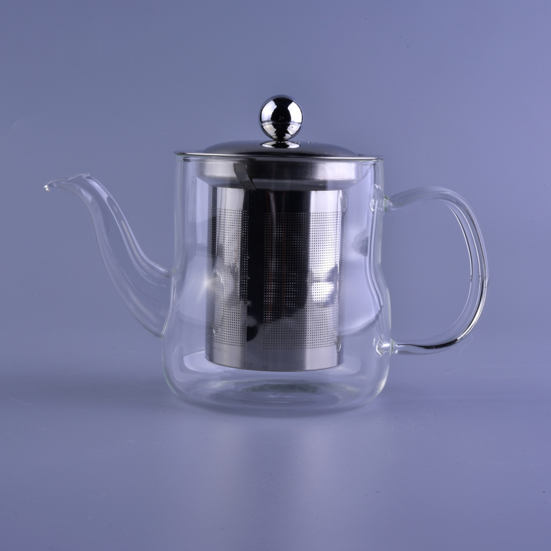 Borosilicato chá de vidro chaleira chaleira de café por atacado