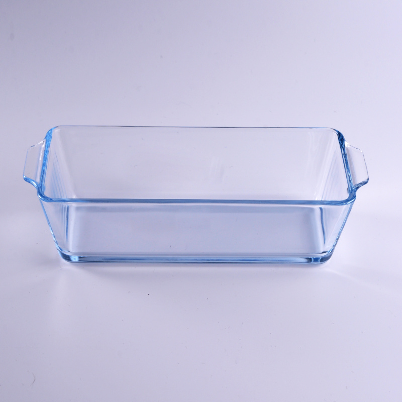 Borosilicate placa de vidrio cuadrado grande para la comida
