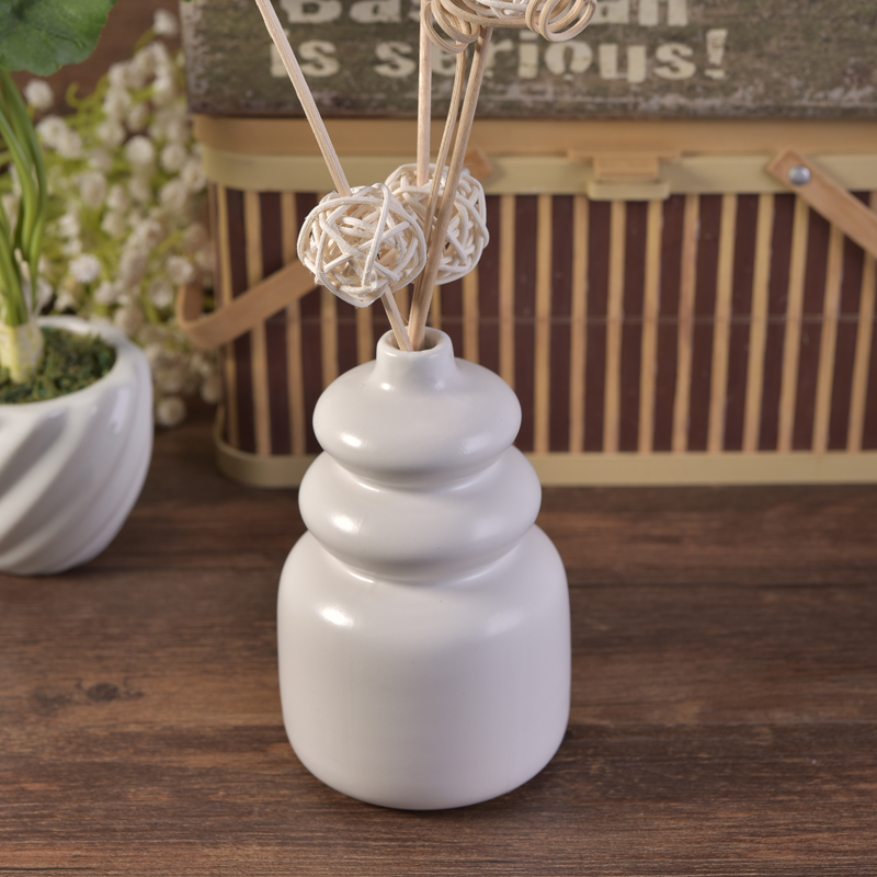 Calabash a forma di ceramica profumata olio diffusore bottiglia set di 4