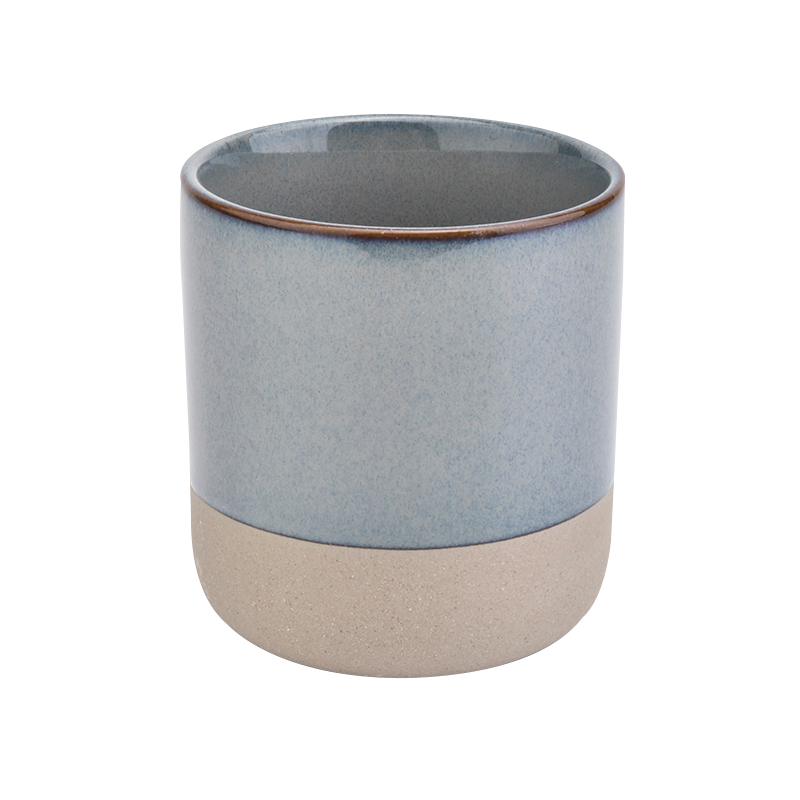 Ceramic Candle Vessel for Candle Making with Round Bottom