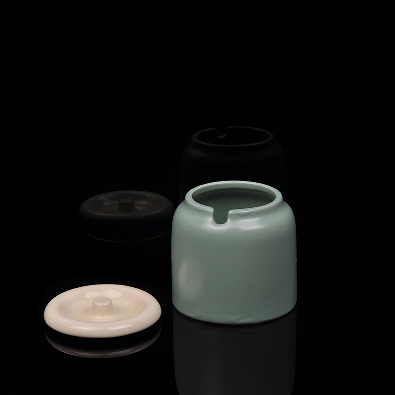 Ceramic Kerzen Dose mit Deckel