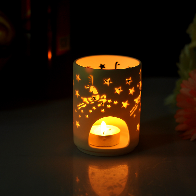 Vaso di ceramica per tealight candela