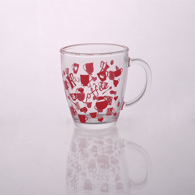 Christmas glass water cup