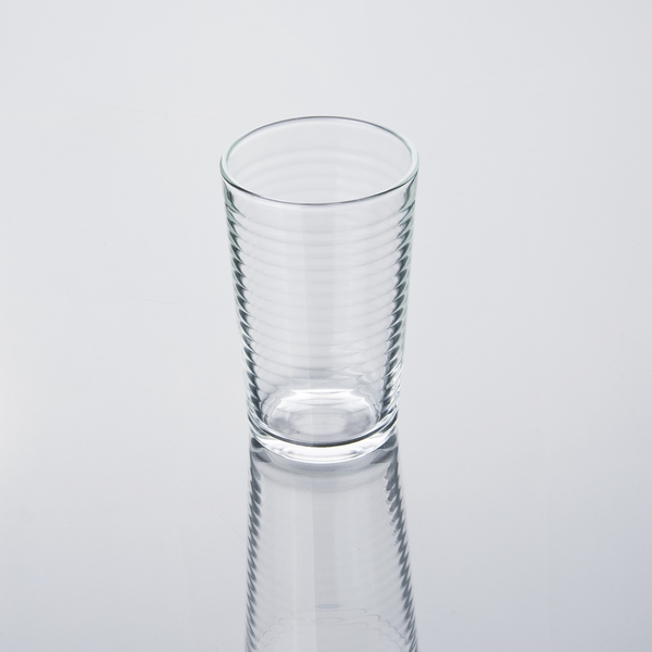 Circle lines glass water cup