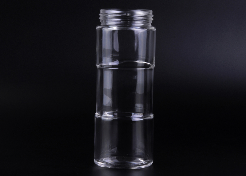 透明圆柱形竹节式婴儿奶瓶