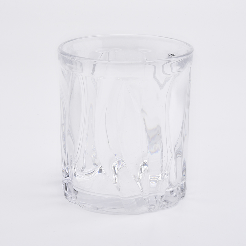 Cilindro de vidrio transparente Frascos de velas Decoración del hogar