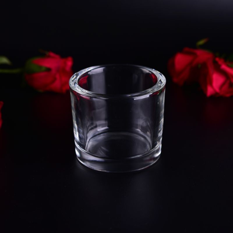 Botella clara de velas de vidrio votiva hecha en China