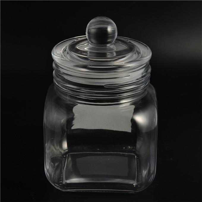 Cristal transparente cristal de material de vidrio jar