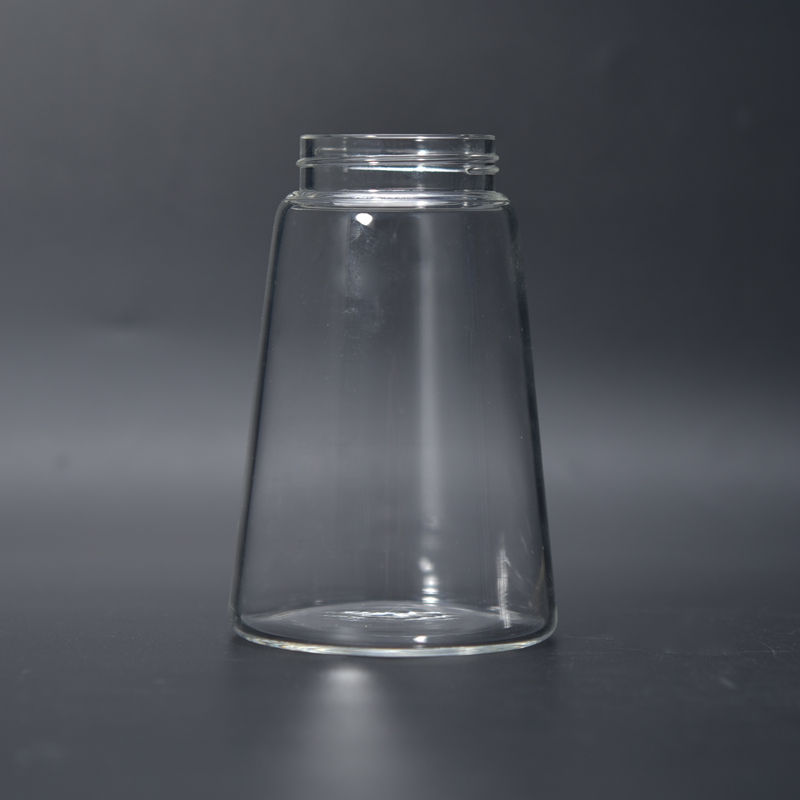 Ясная стеклянная бутылка для свечей для украшения дома