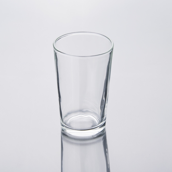 Clear glass tumbler