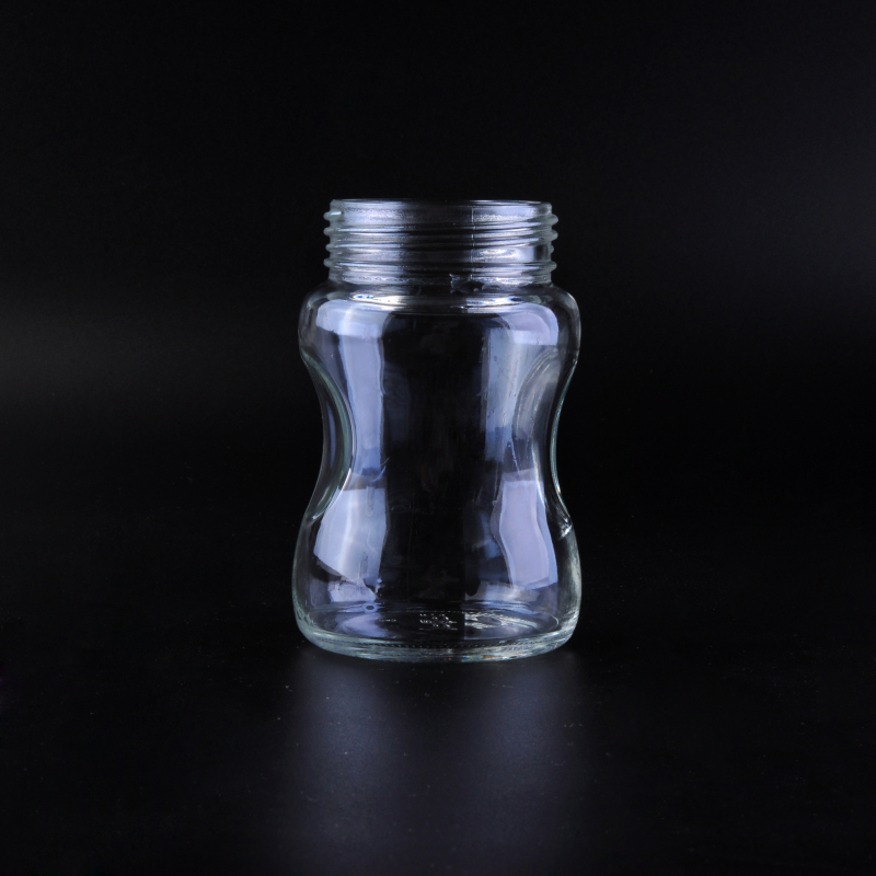 Klar Milchfütterung Glas-Container-Baby-Flasche