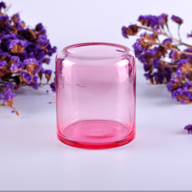 Warna balang lilin disembur kaca digunakan untuk hiasan perkahwinan dengan MOQ yang rendah