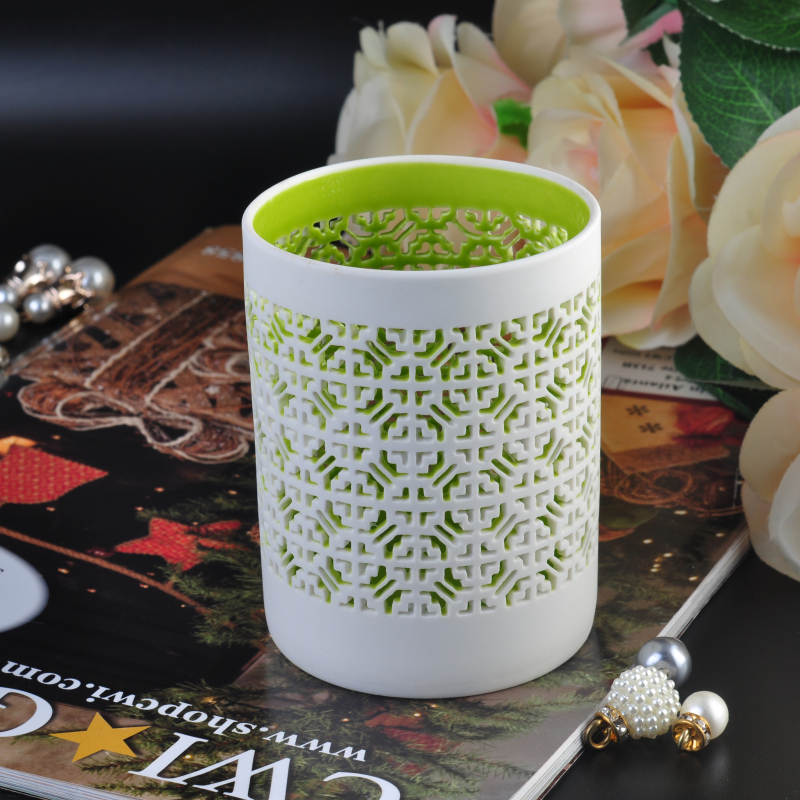 Colorful hollow out design tealight holder
