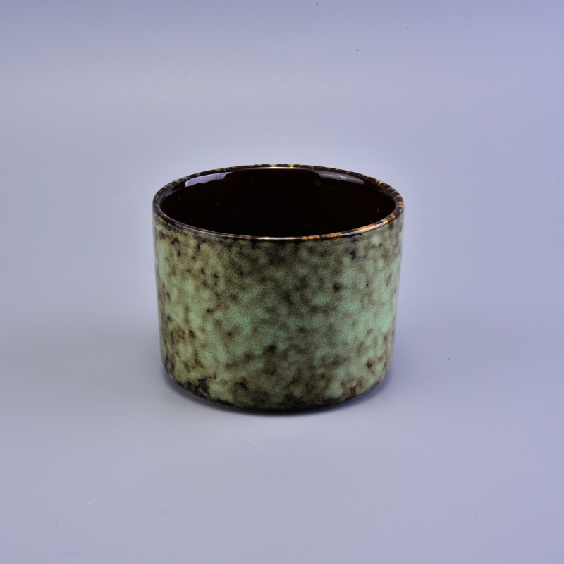Bunte runde Blume Keramik Kerzenständer
