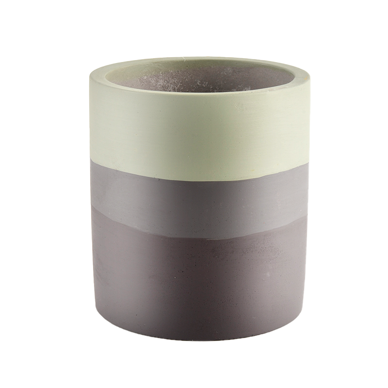 Jarra de vela de cerâmica de concreto Candlestick para jantar de aniversário personalizado