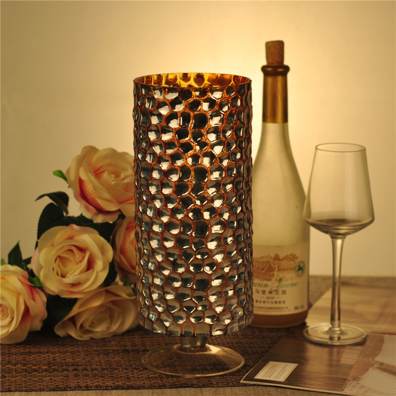 Contact Supplier  Leave Messages mosaic glass candle holder votive glass tealight holder