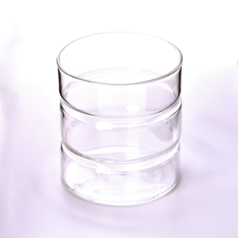 Jarco de vela de vidrio de borosilicato de 375 ml personalizado para decoración del hogar