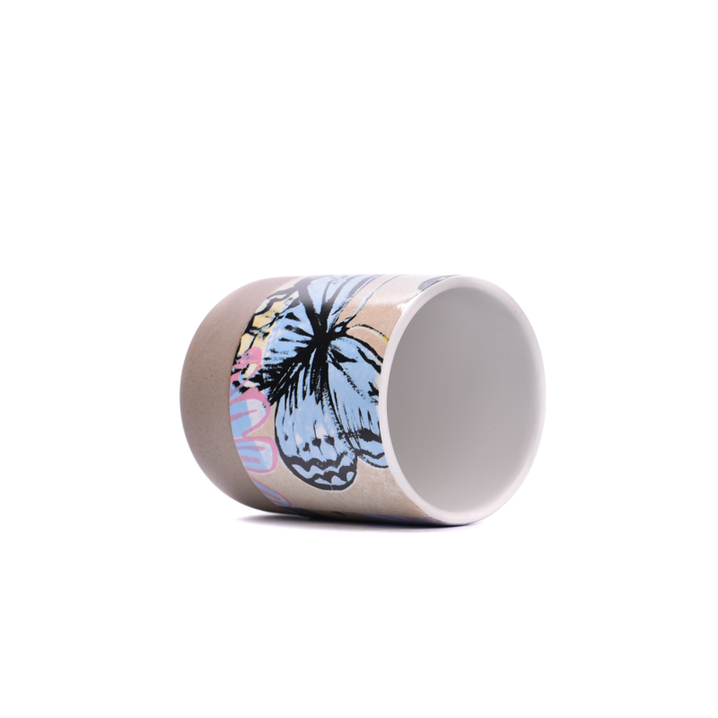 Custom kosong Custom Porcelain Holder Ceramic Lilin Balar untuk Pembuatan Lilin