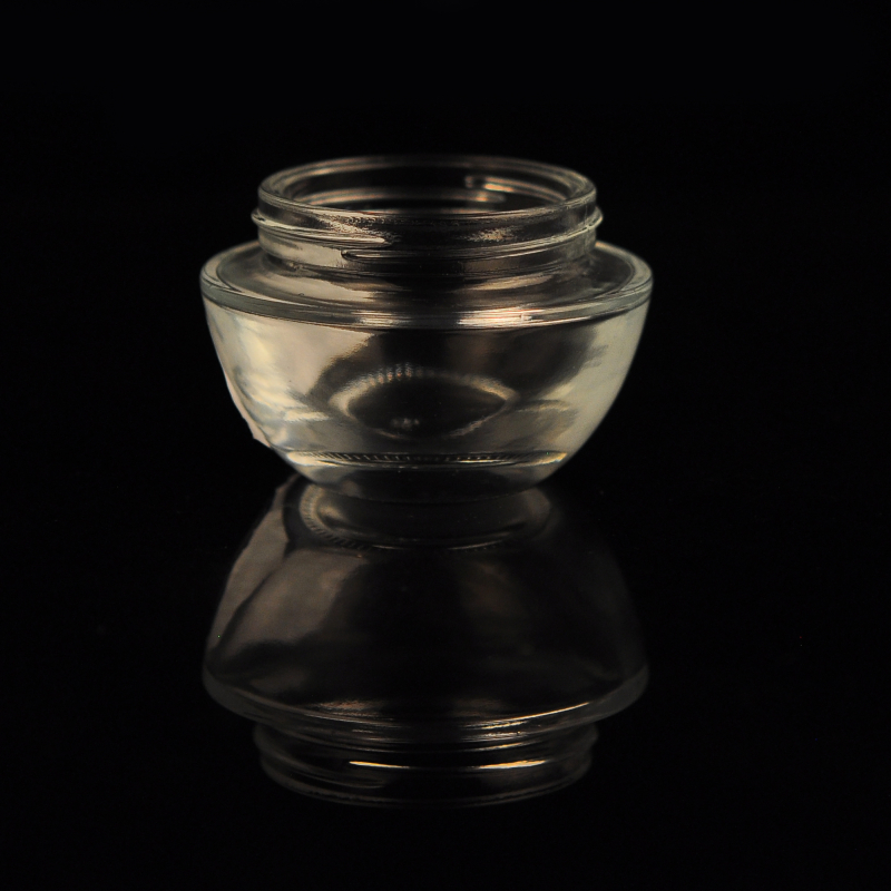Vaso di vetro personalizzati cosmetica crema per la pelle