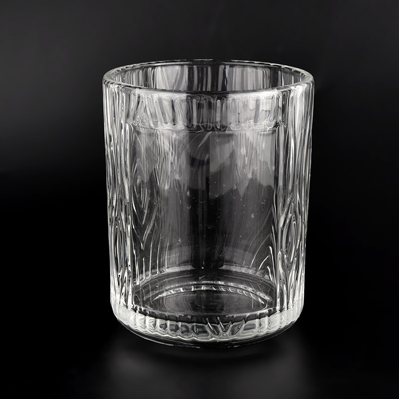 Cilindro de velas de vela de vidrio grande personalizado Jares de vela de vidrio al por mayor