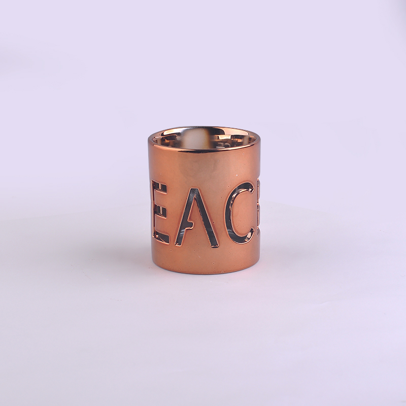 Custom decorative ceramic candle holder
