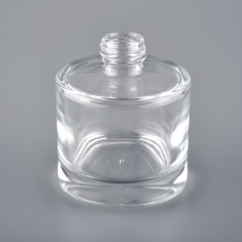 Frasco redondo vazio de vidro de perfume feito sob medida para cuidados pessoais