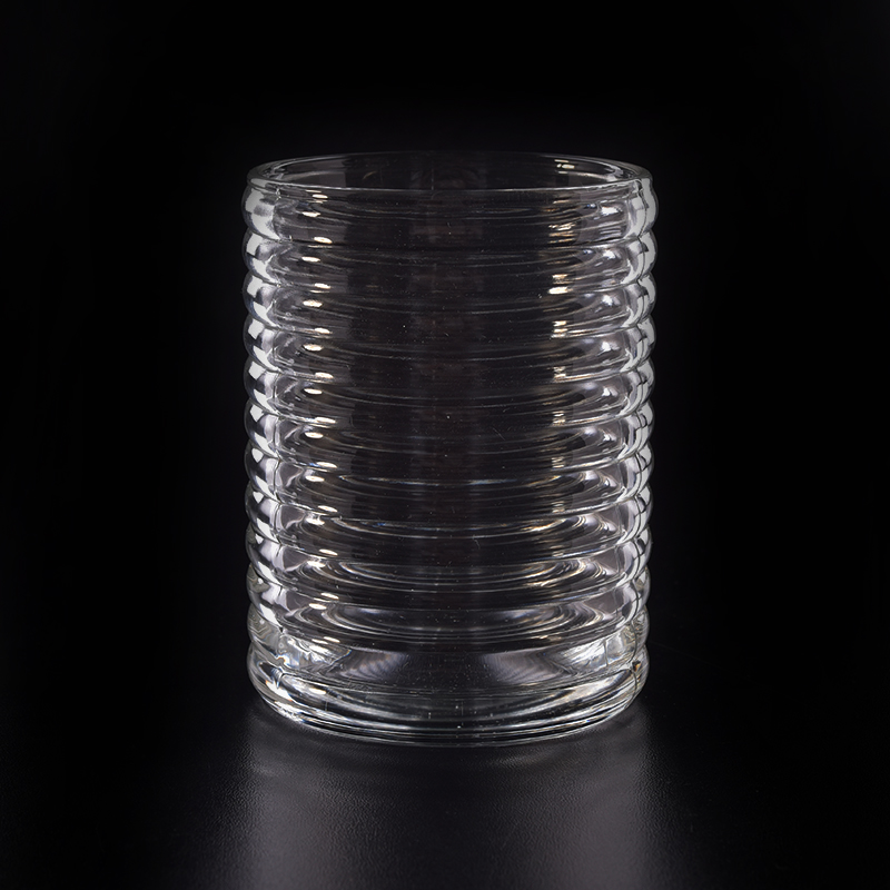 Custom unique design glass candle holder