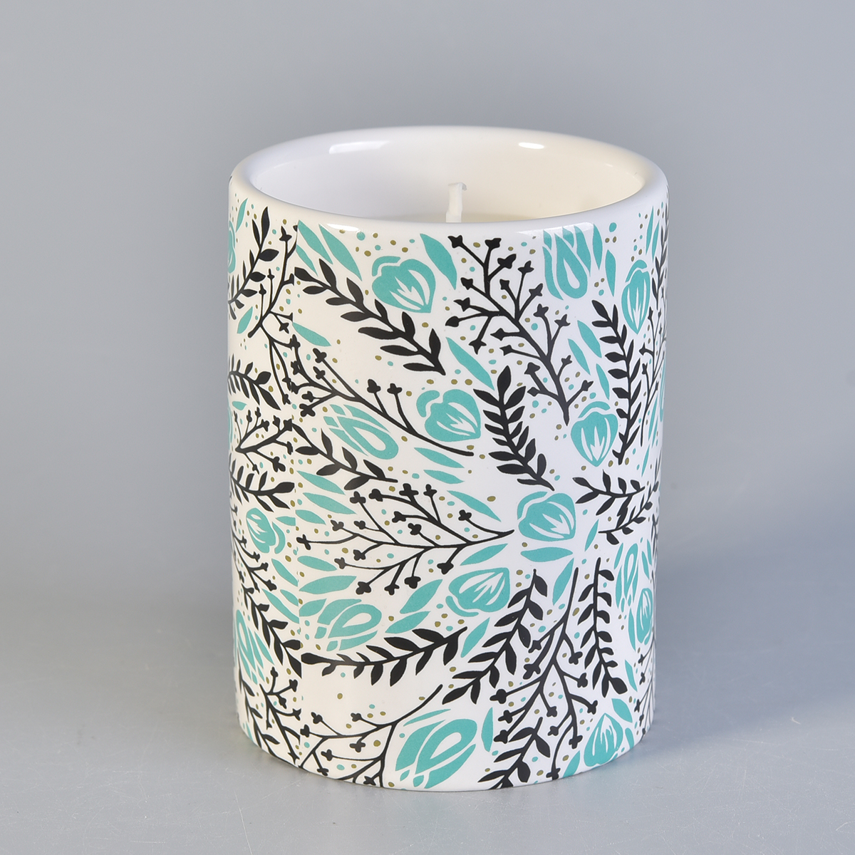 Customized 9oz Scented Wax Ceramic Candle Jar