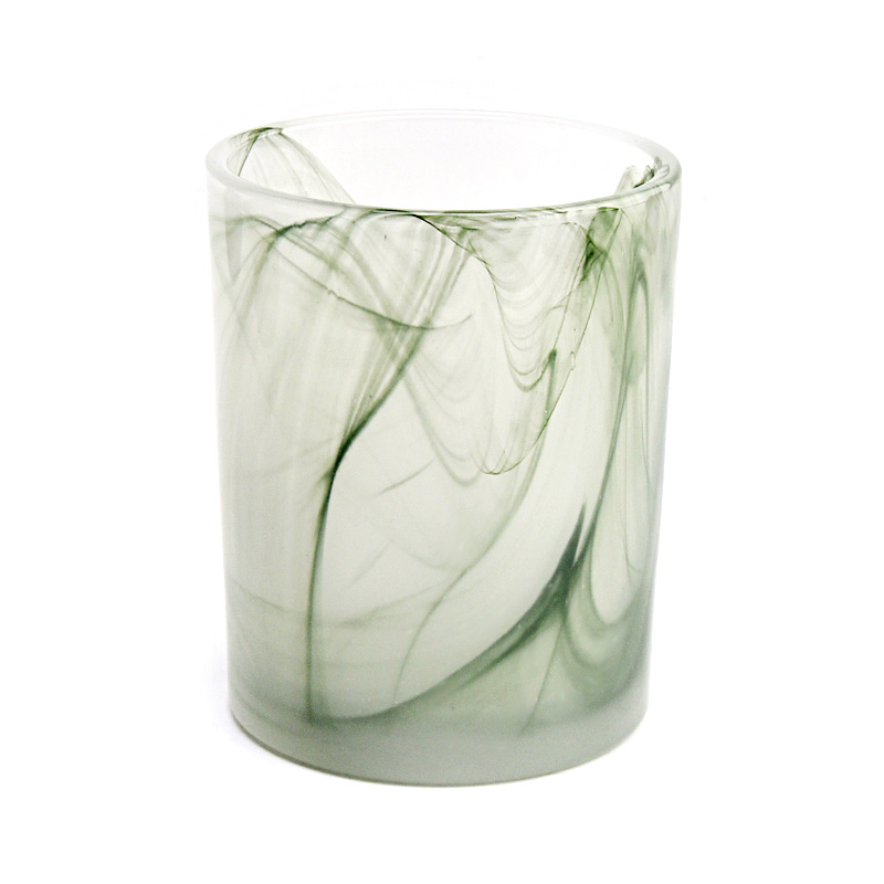 Customized glass candle jars luxury candle holders