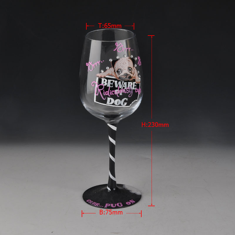 Netter Hundedruck neues Design Glas Gläsern