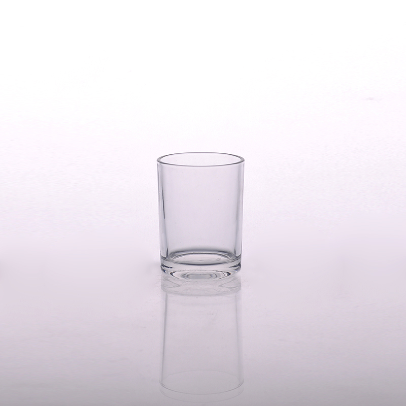 Silinder tinggi White Popular Saiz Pemegang Votive Clear Glass Lilin