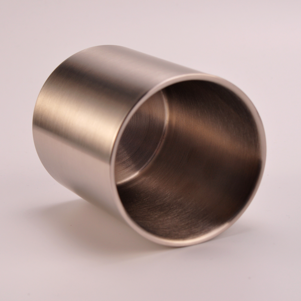 Couvercles de bougie d'acier inoxydable 304 de double paroi droite de cylindre avec des couvercles